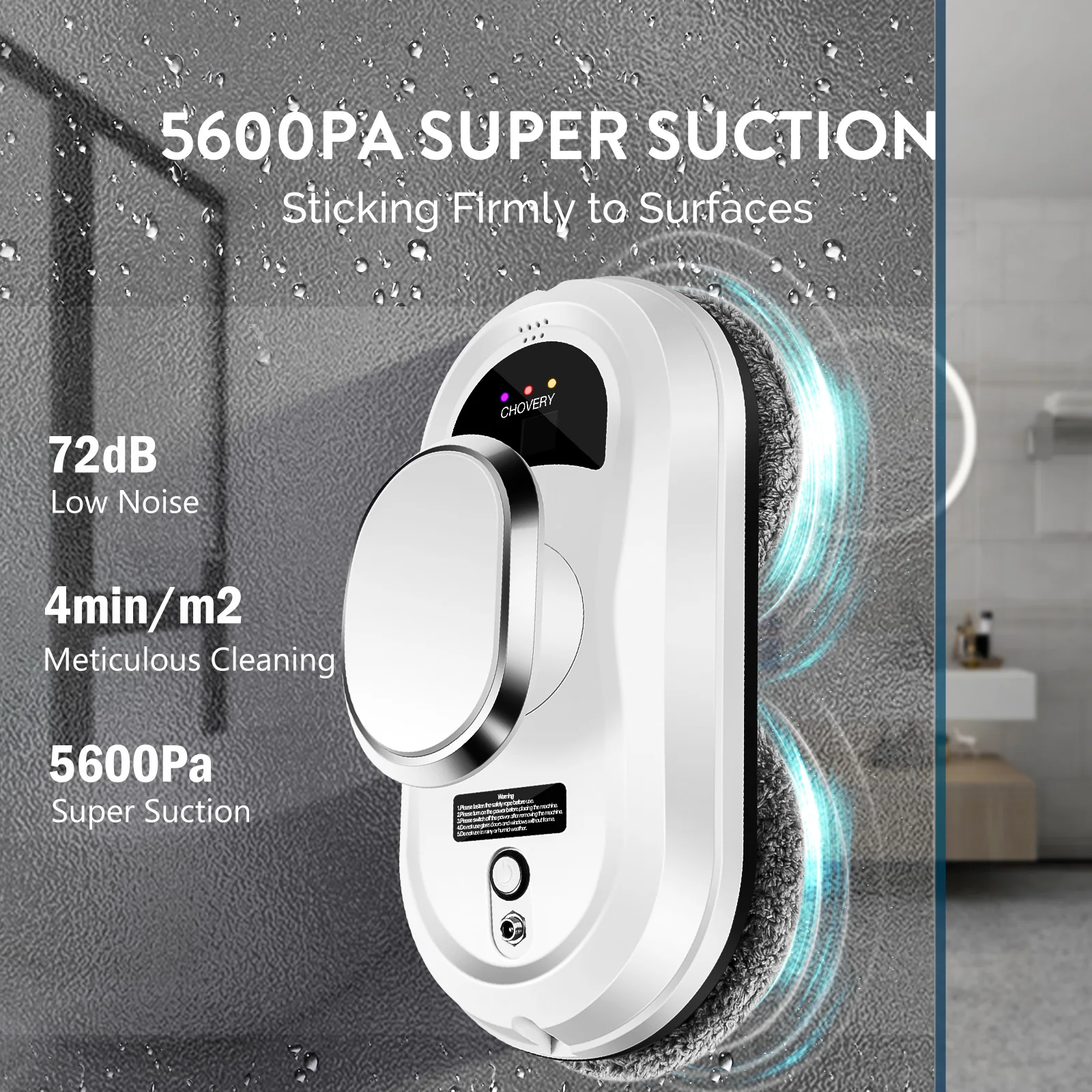 CHOVERY Robot vacuum cleaner window cleaning robot window cleaner electric glass limpiacristales remote control - Image 2